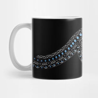 Aztec wave white Mug